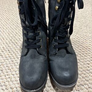 Billabong Black Combat Boots